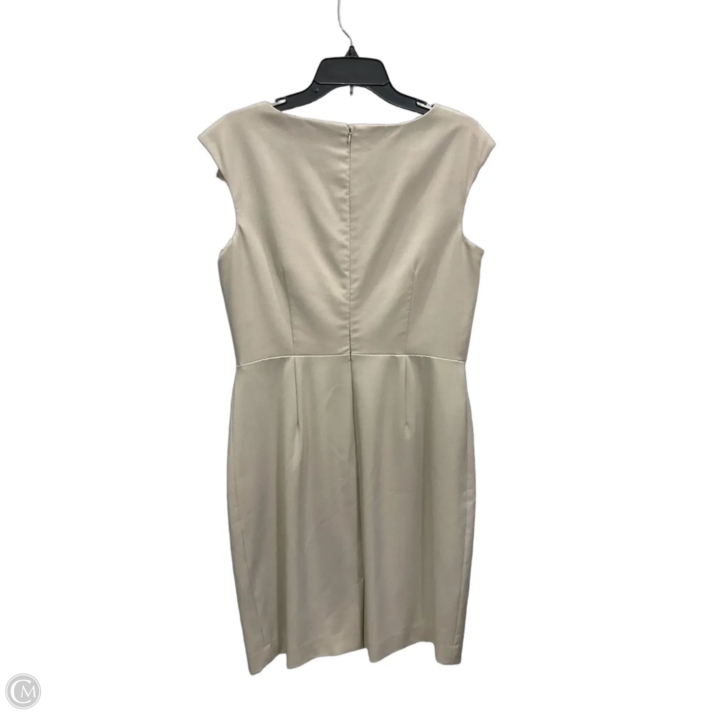Dress Work By Calvin Klein In Tan, Size: L