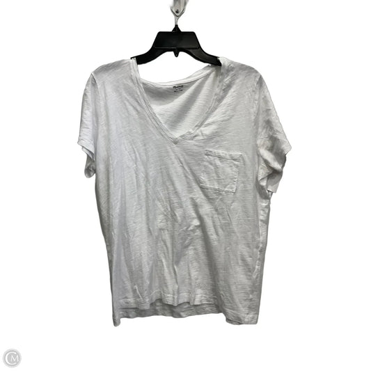 Top Short Sleeve By Madewell In White, Size: Xl