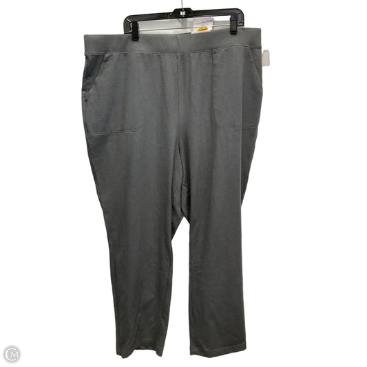 Pants Leggings By Croft And Barrow In Grey, Size: 20