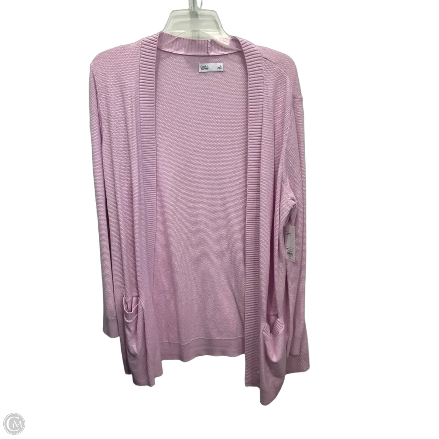Cardigan By Croft And Barrow In Pink, Size: L