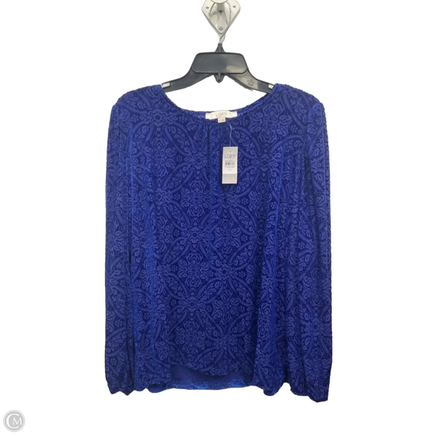 Top Long Sleeve By Loft In Blue, Size: Xl