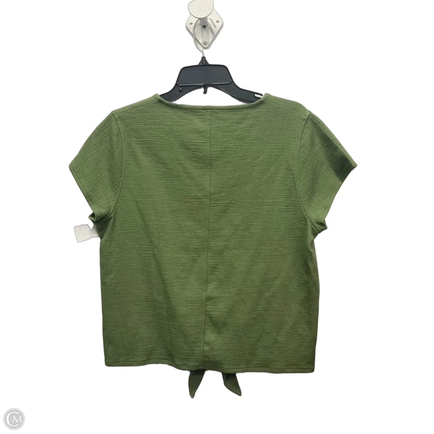 Top Short Sleeve By Loft In Green, Size: L