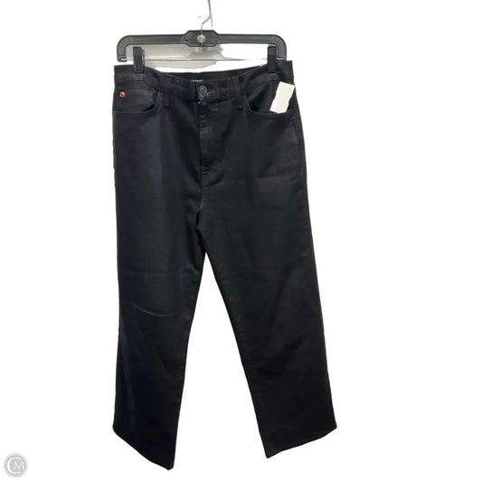 Jeans Wide Leg By Hudson In Black Denim, Size: 10