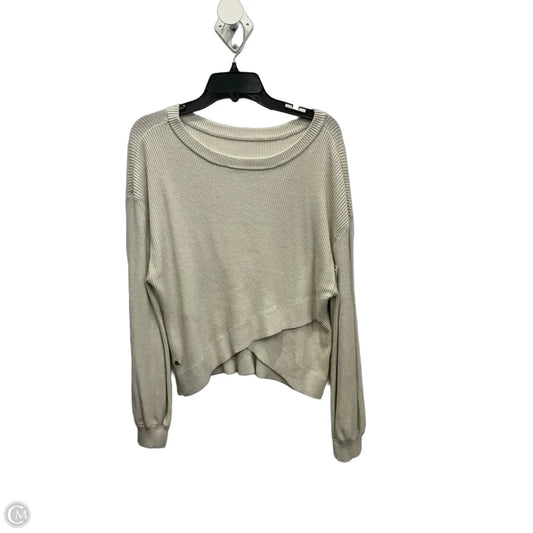 Athletic Sweatshirt Crewneck By Lululemon In Cream, Size: Xl