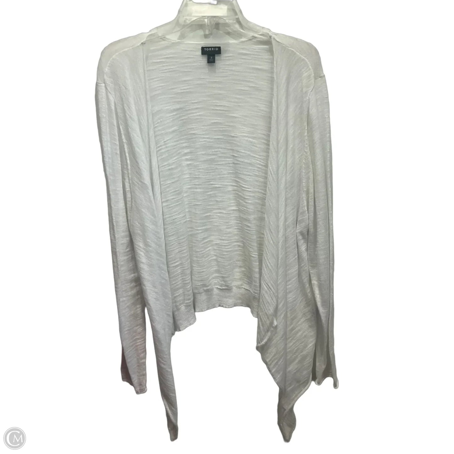 Cardigan By Torrid In White, Size: 3x