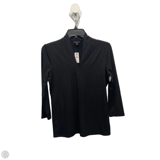 Top Long Sleeve By Talbots In Black, Size: Xs