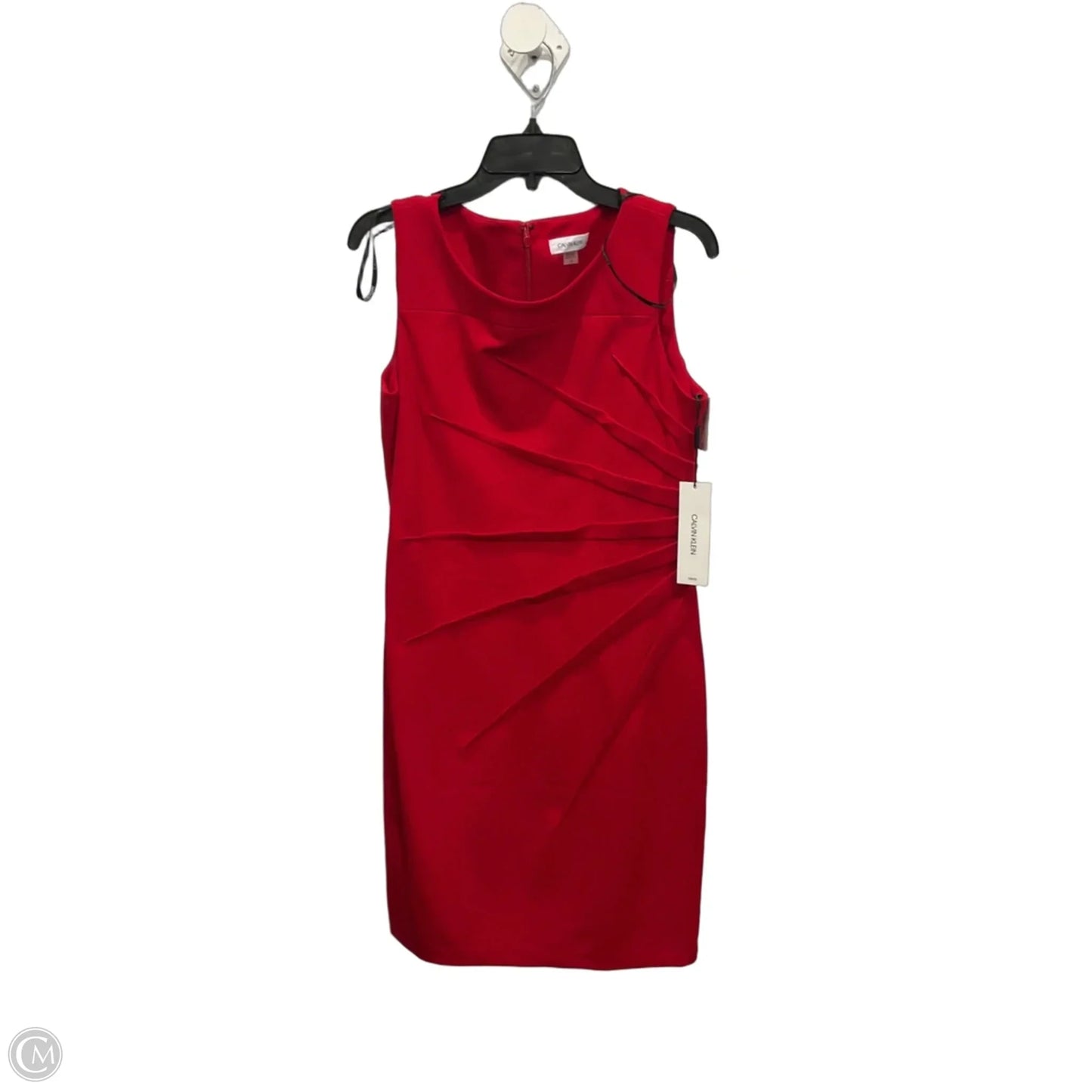 Dress Work By Calvin Klein In Red, Size: L