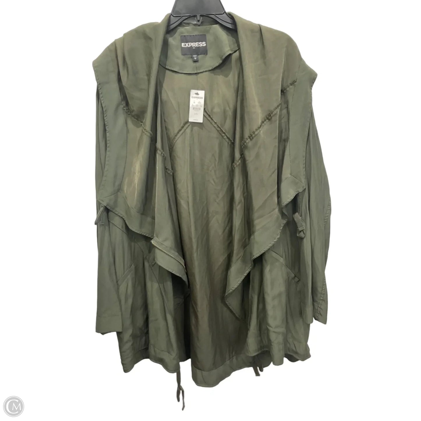 Cardigan By Express In Green, Size: L