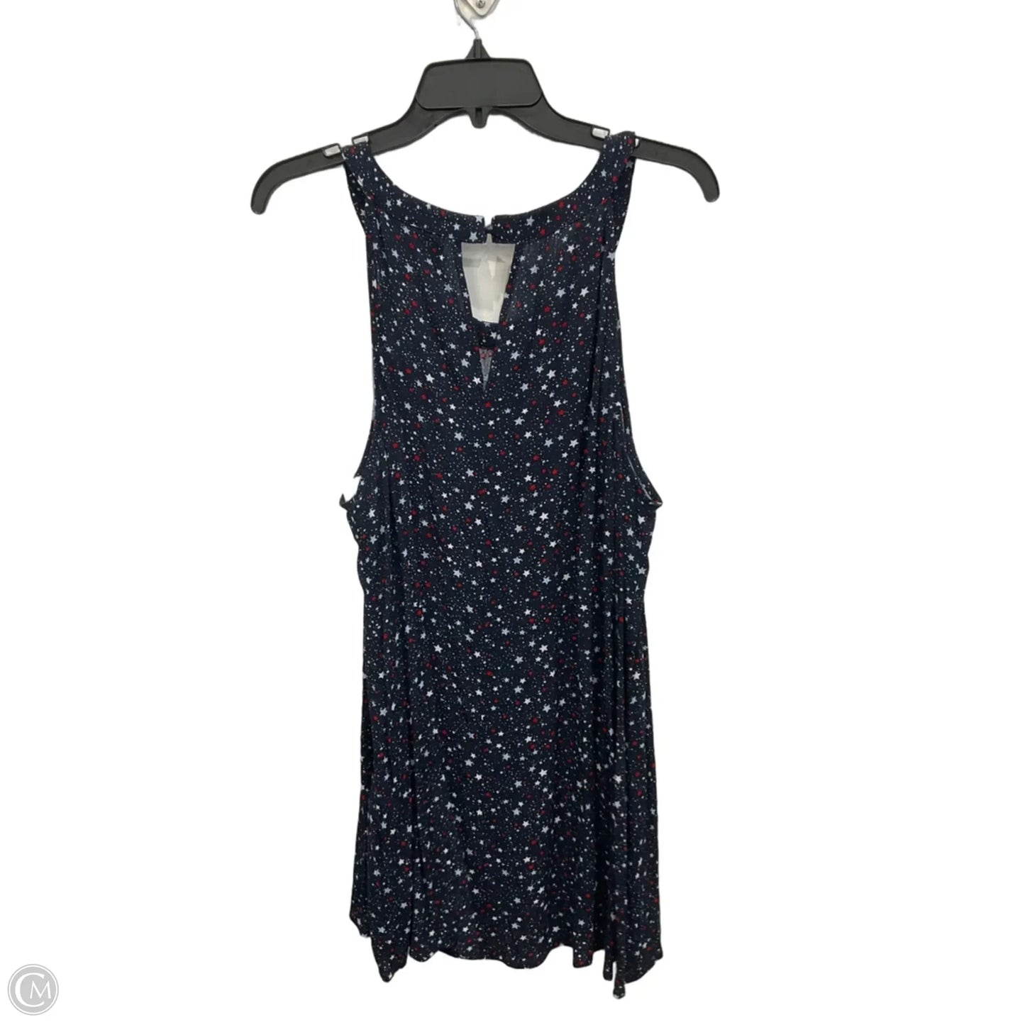 Top Sleeveless By Lane Bryant In Blue Red & White, Size: 3x