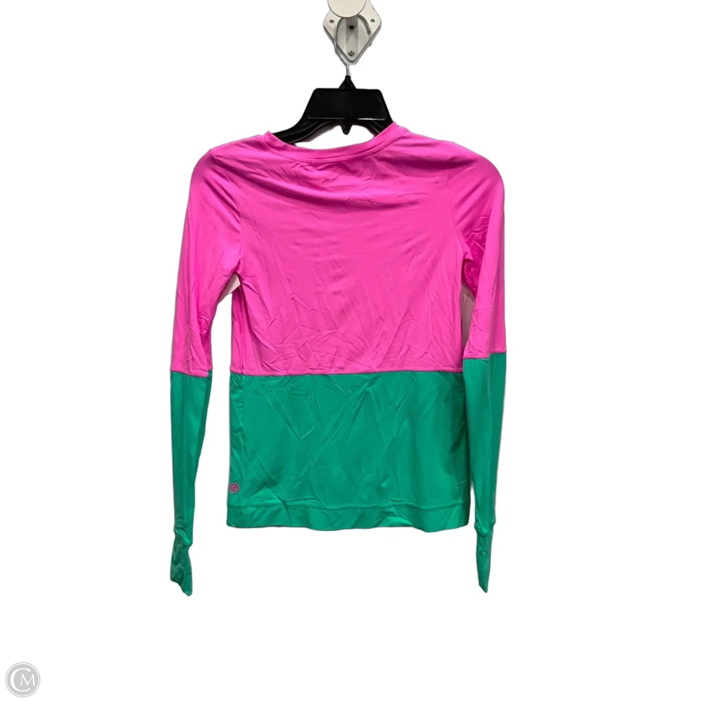 Top Long Sleeve Designer By Lilly Pulitzer In Green & Pink, Size: Xxs