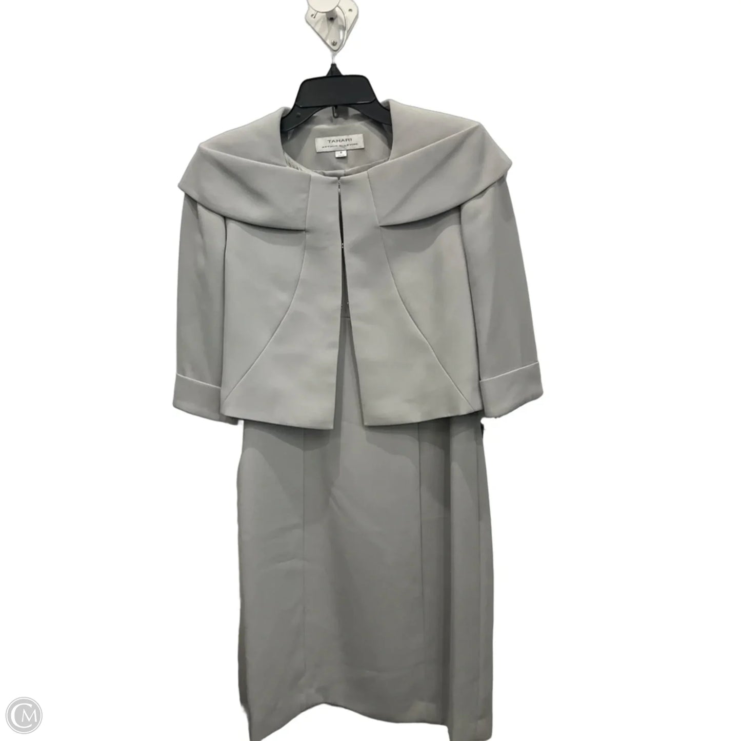 Dress Suit 2pc By Tahari In Grey, Size: 6