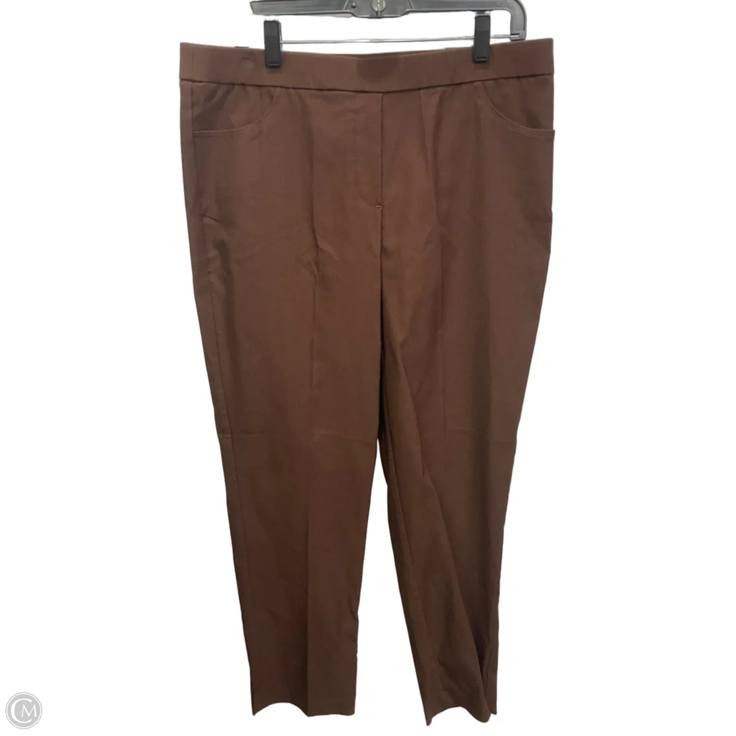 Pants Dress By Alfred Dunner In Brown, Size: 12