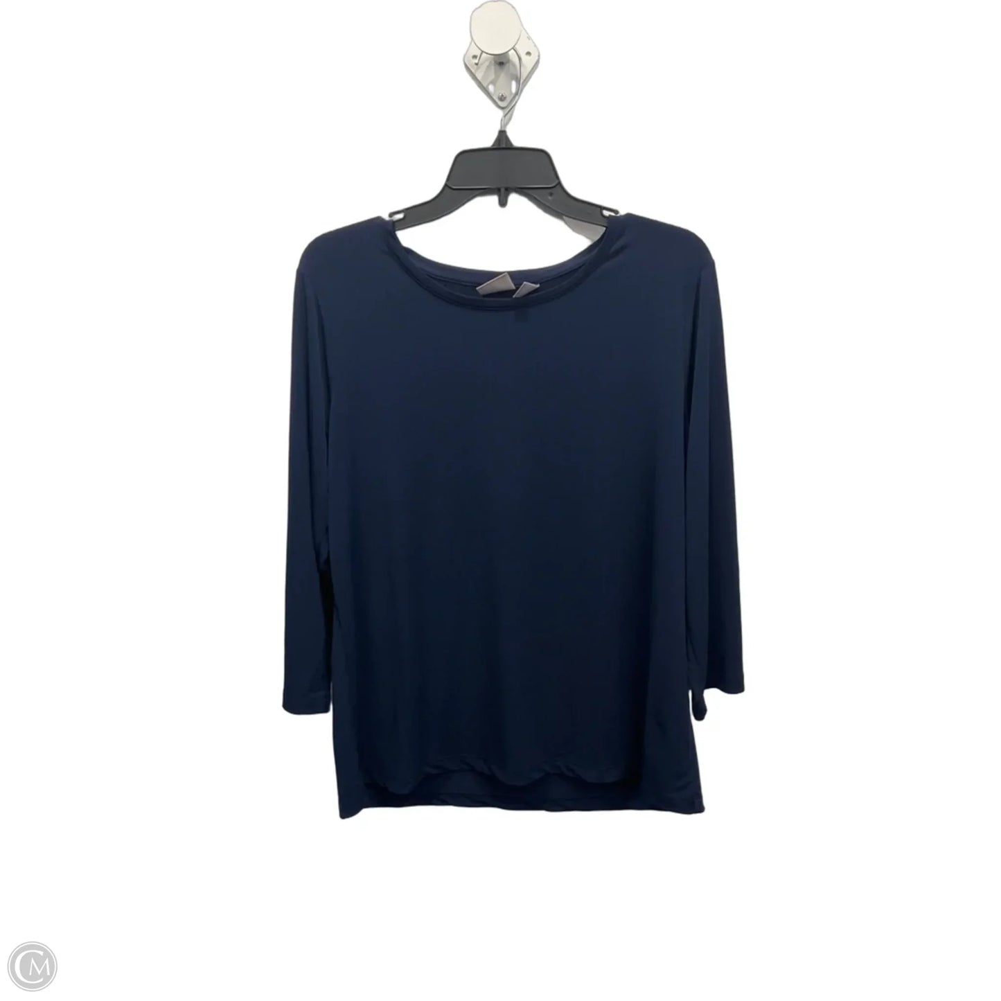 Top Long Sleeve By Chicos In Blue, Size: L