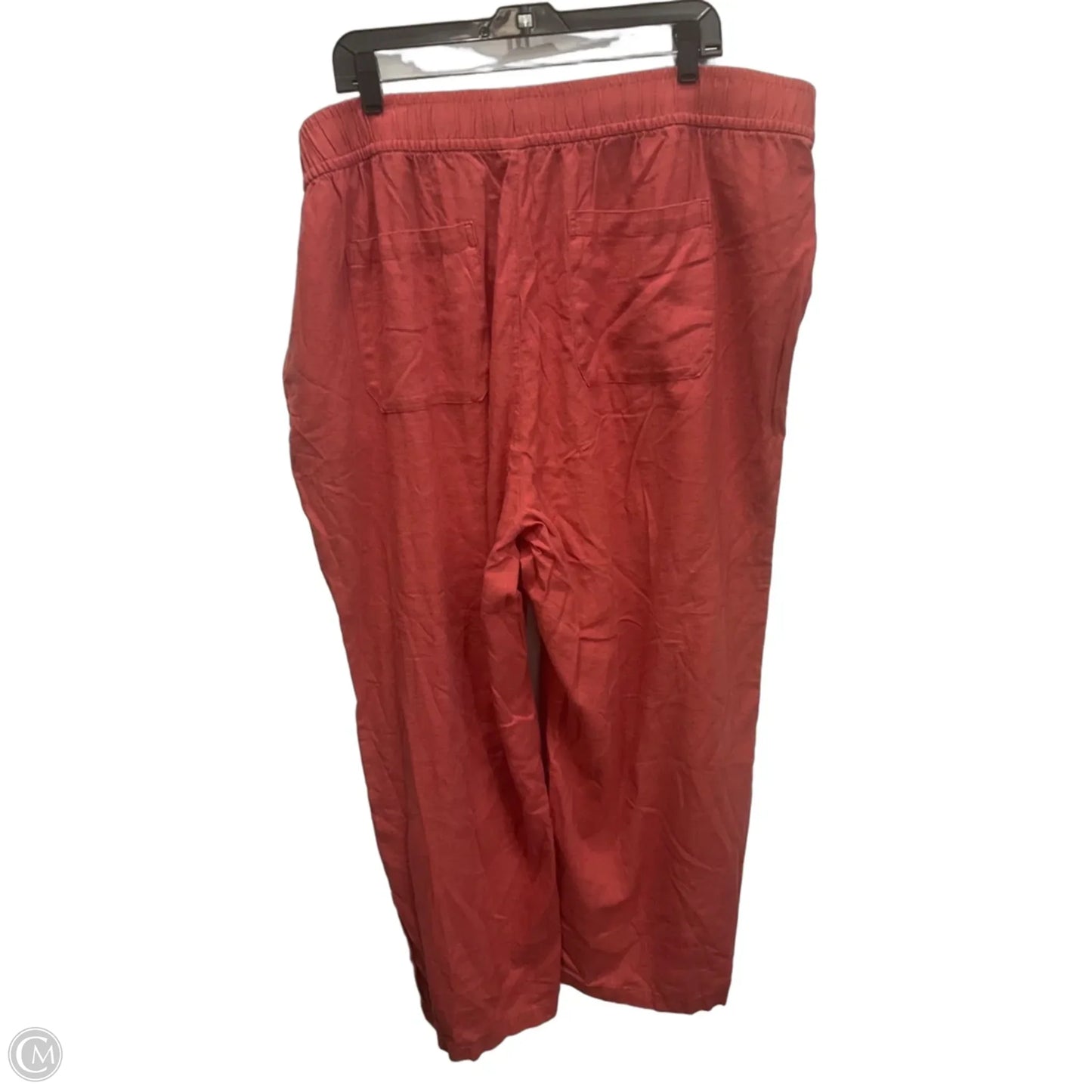 Pants Linen By Old Navy In Red, Size: 22