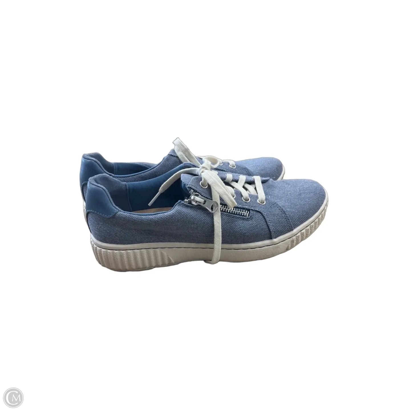 Shoes Sneakers By Clarks In Blue, Size: 7.5