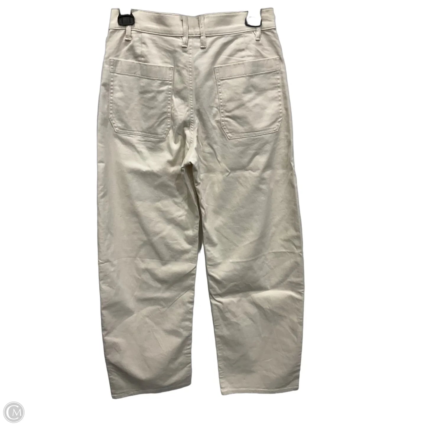 Jeans Straight By J. Crew In Cream Denim, Size: 2