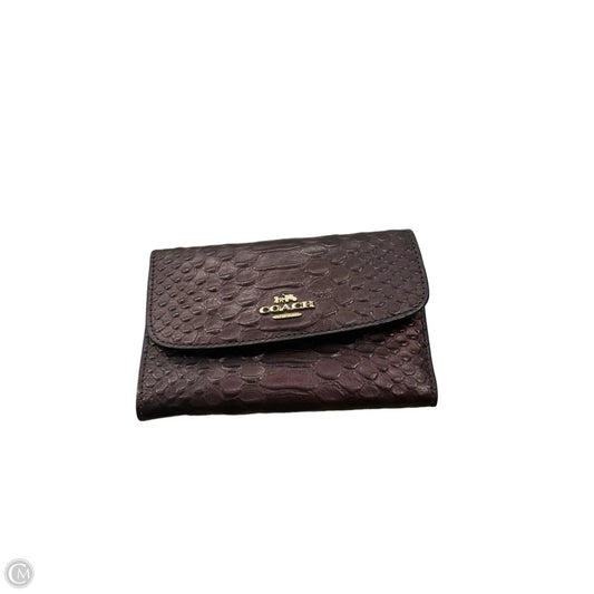 Wallet Designer By Coach, Size: Small