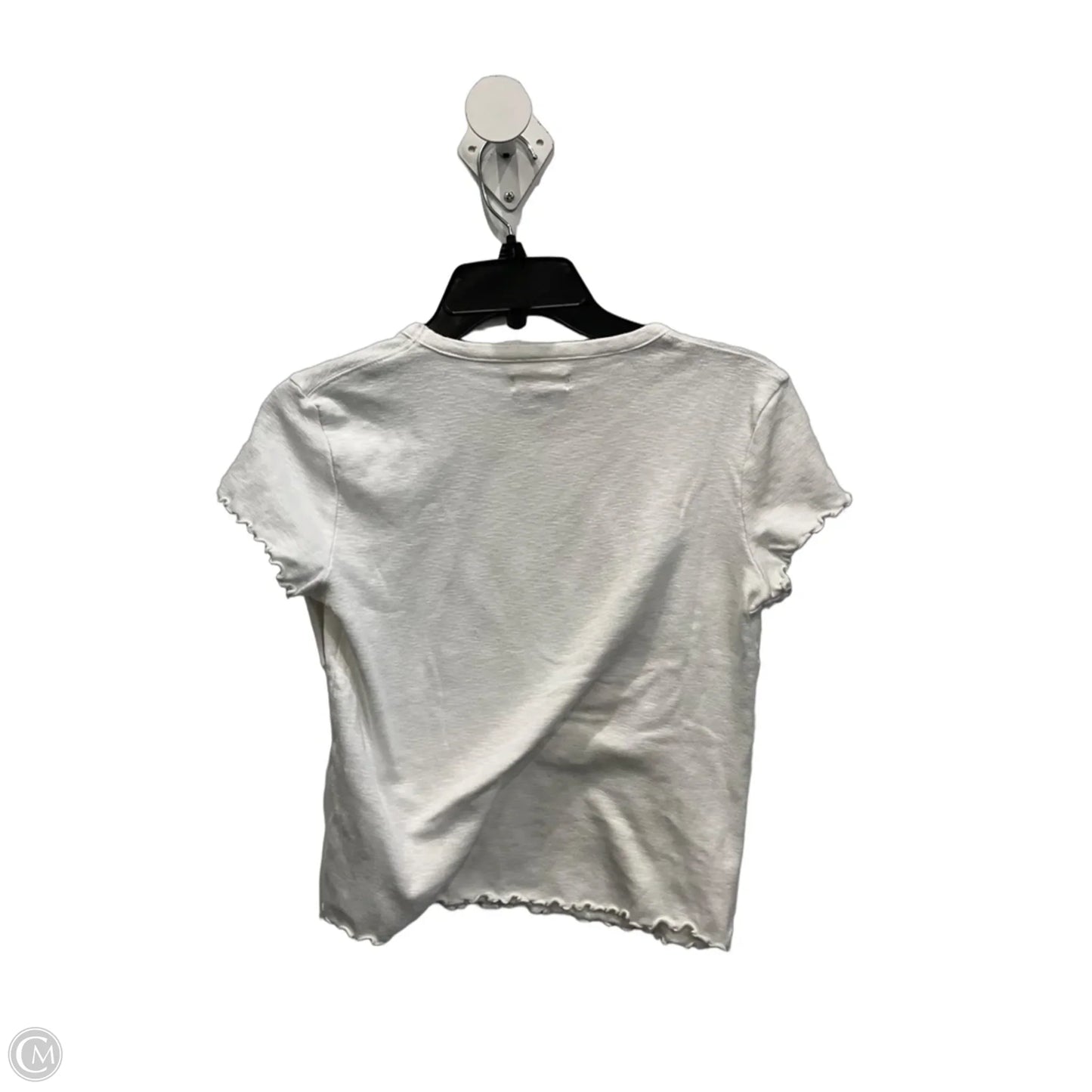 Top Short Sleeve By Madewell In White, Size: S