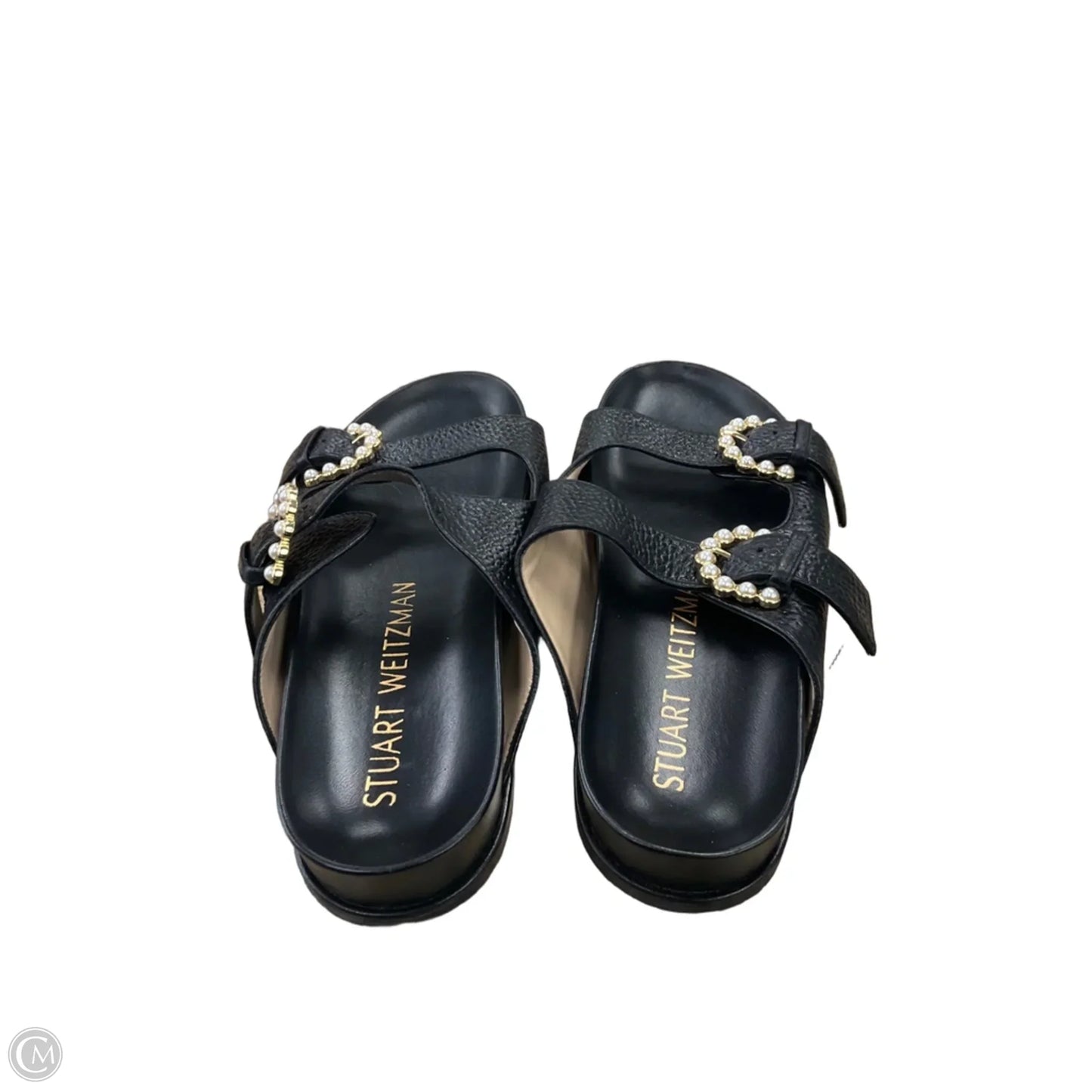 Sandals Designer By Stuart Weitzman In Black, Size: 7.5