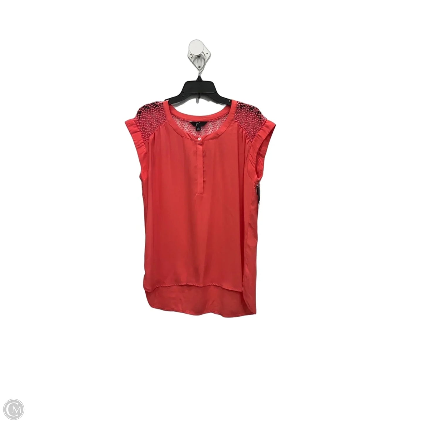 Top Short Sleeve By Clothes Mentor In Coral, Size: L