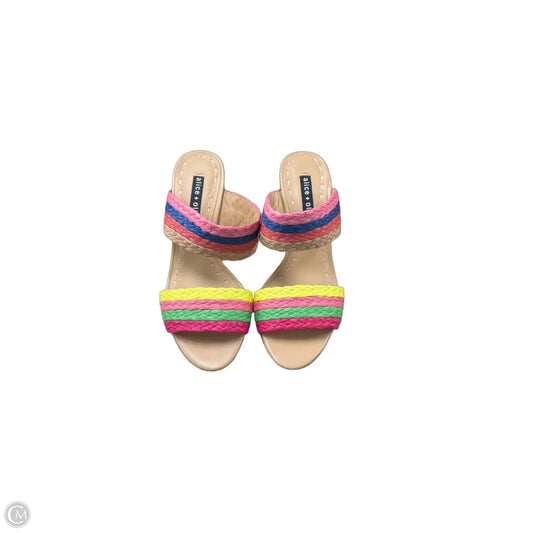 Sandals Designer By Alice + Olivia In Multi-colored, Size: 6.5
