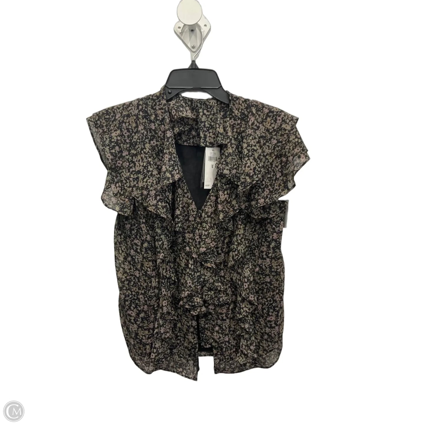 Blouse Short Sleeve By Lauren By Ralph Lauren In Floral Print, Size: Sp