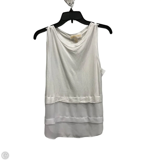 Top Sleeveless By Michael By Michael Kors In White, Size: M