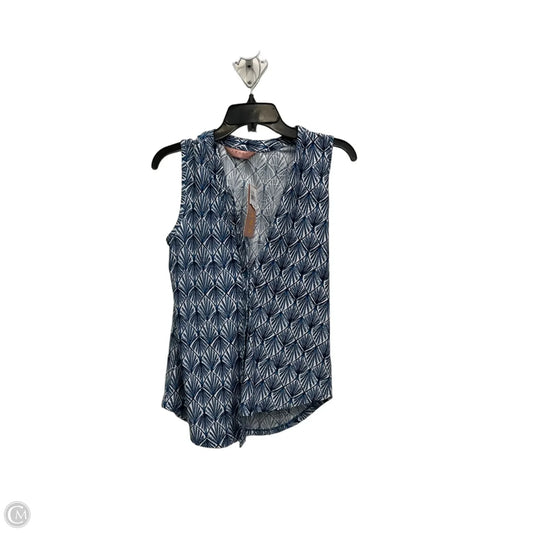 Blouse Sleeveless By Clothes Mentor In Blue, Size: S