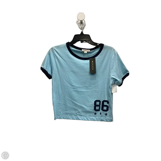 Top Short Sleeve Basic By Clothes Mentor In Blue, Size: L