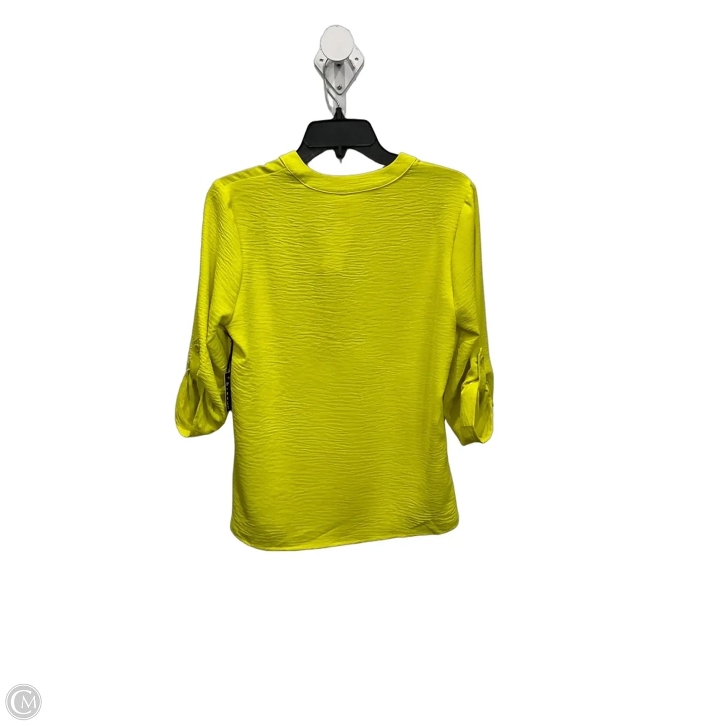Top 3/4 Sleeve By Clothes Mentor In Yellow, Size: S