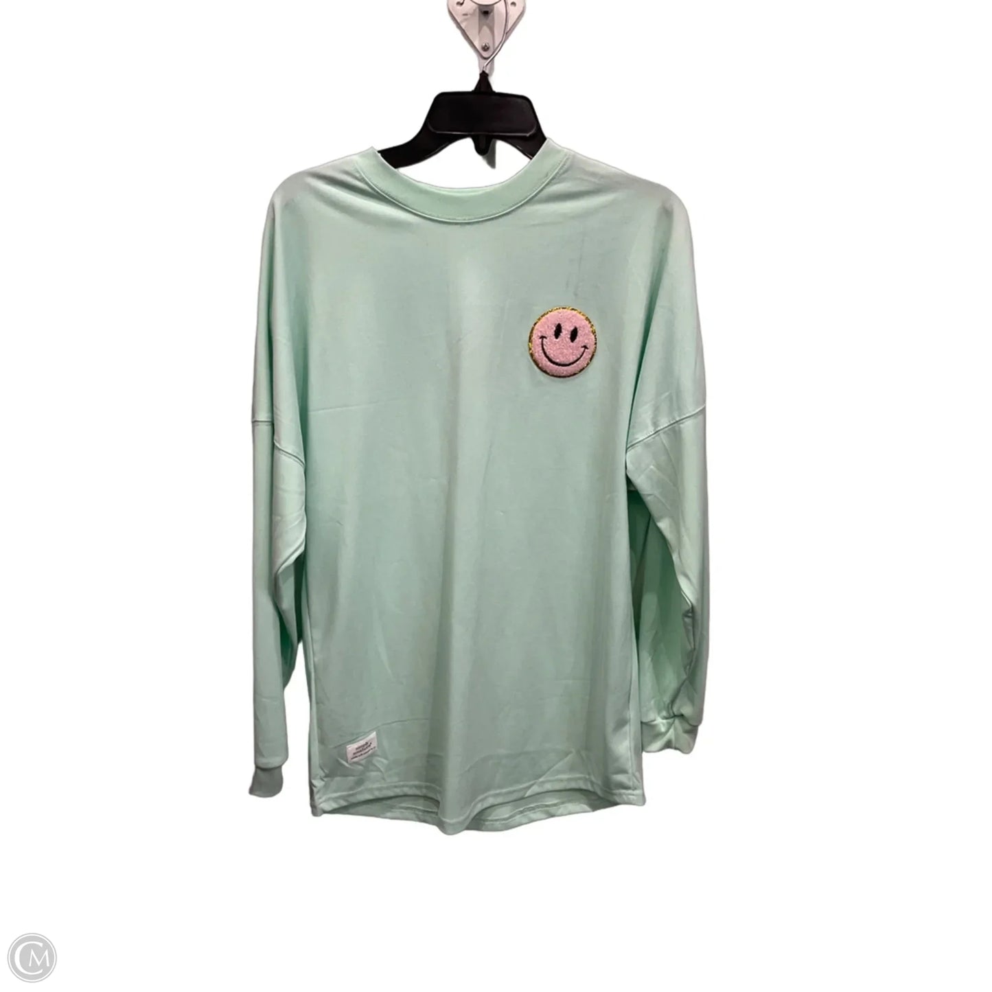 Top Long Sleeve By Simply Southern In Green, Size: M