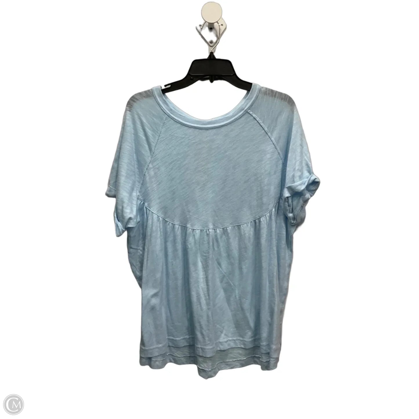 Top Short Sleeve By American Eagle In Blue, Size: M