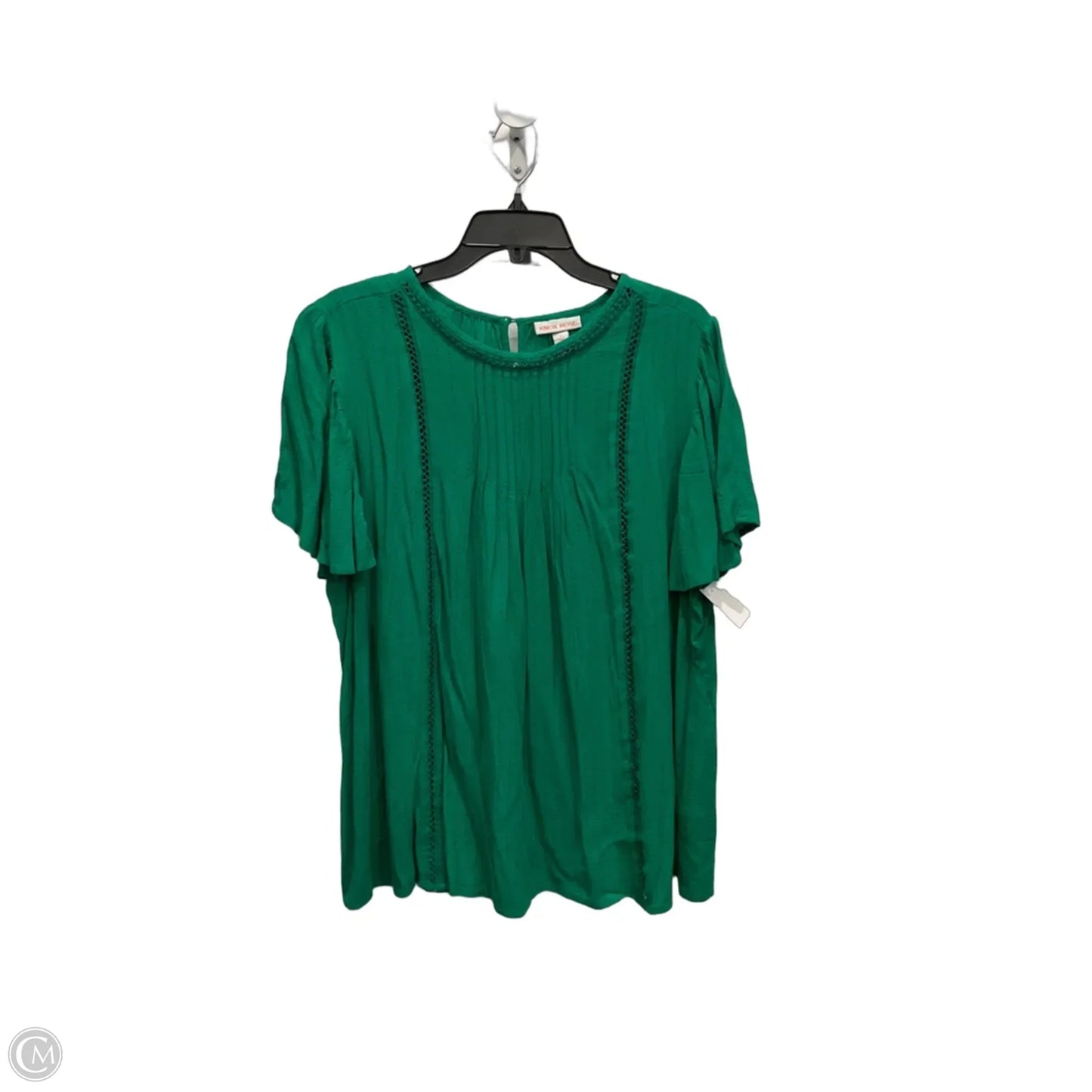 Top Short Sleeve By Knox Rose In Green, Size: L