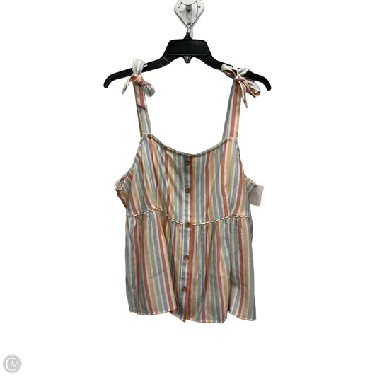 Top Sleeveless By Lc Lauren Conrad In Multi-colored, Size: Xxl