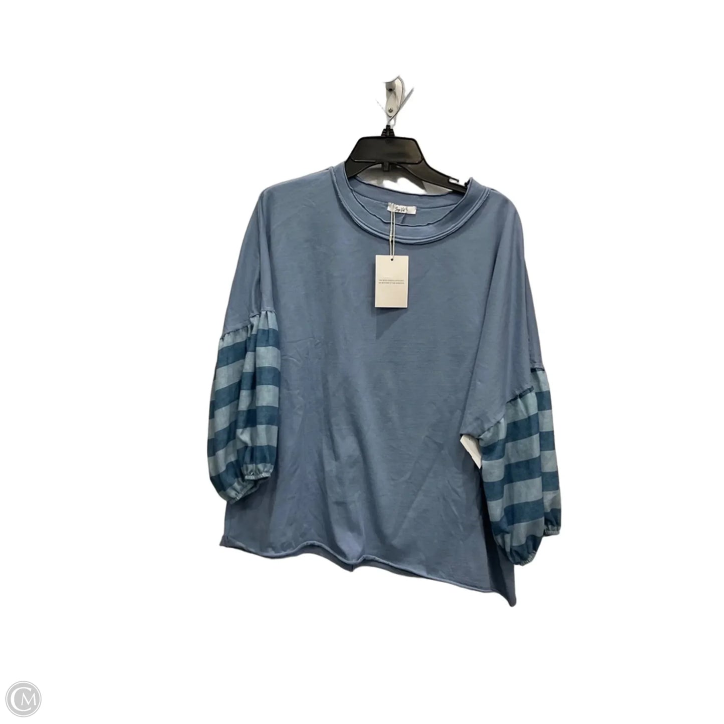 Top Short Sleeve By Cmc In Blue, Size: 2x