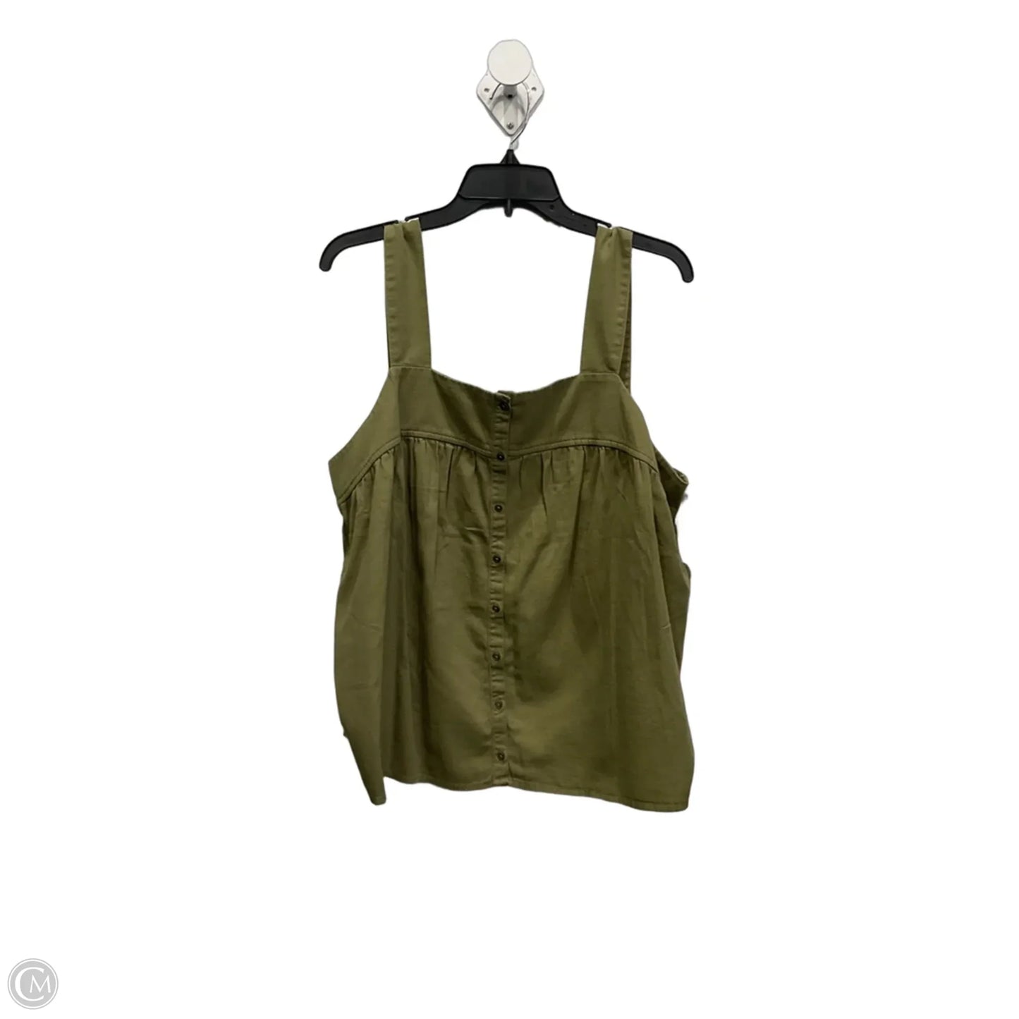 Top Sleeveless By Old Navy In Green, Size: Xl