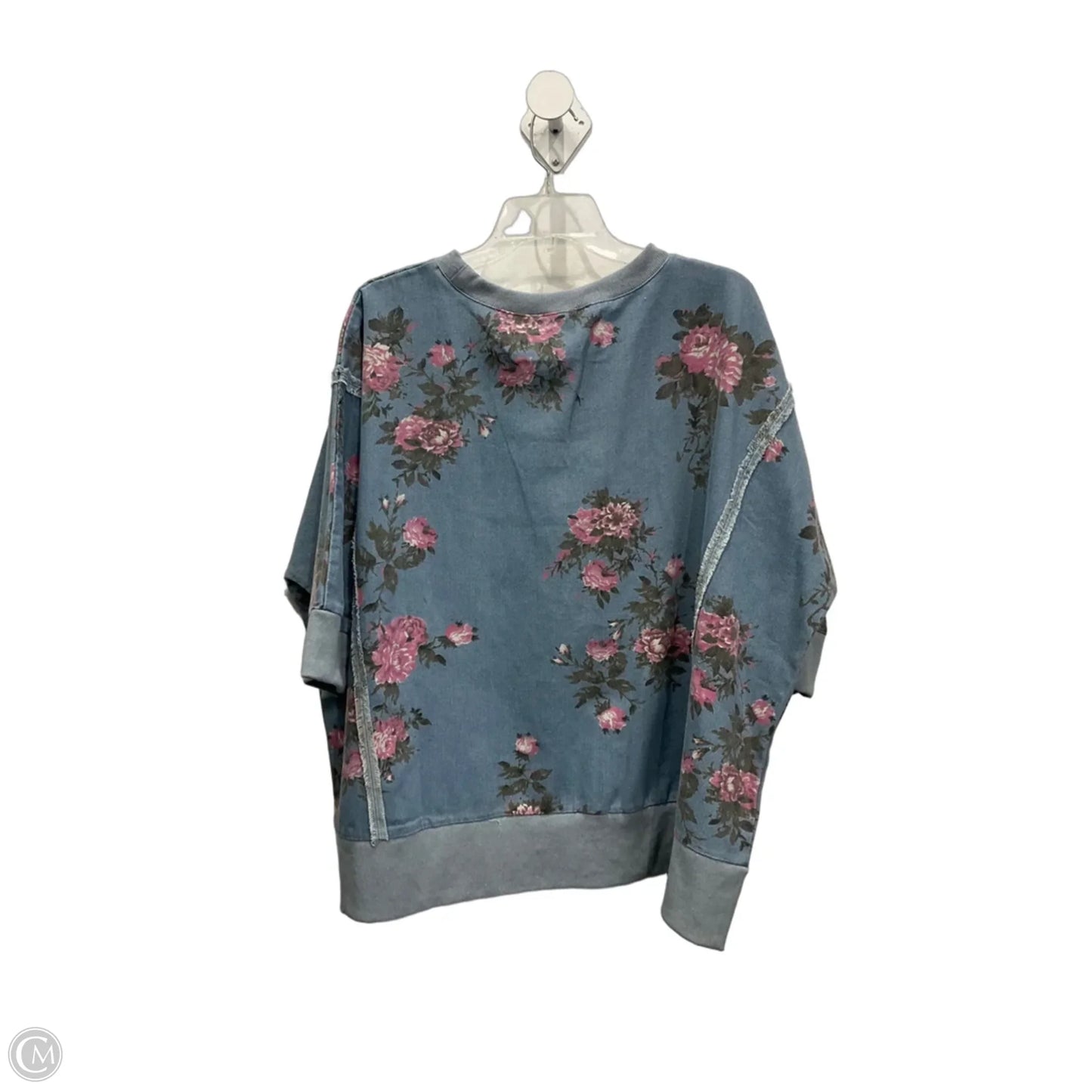 Top Short Sleeve By Bibi In Floral Print, Size: Xl