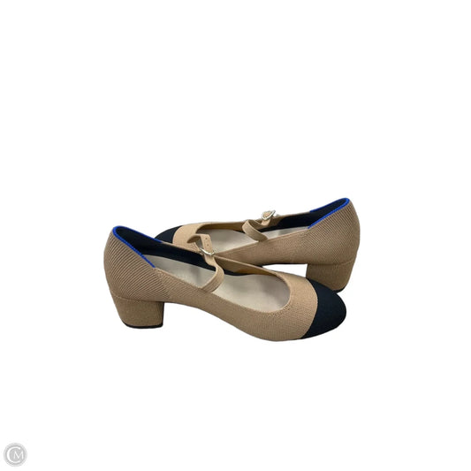 Shoes Heels Block By Rothys In Black & Tan, Size: 7