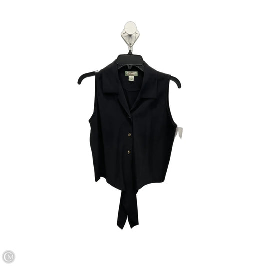Blouse Sleeveless By Tommy Bahama In Black, Size: S