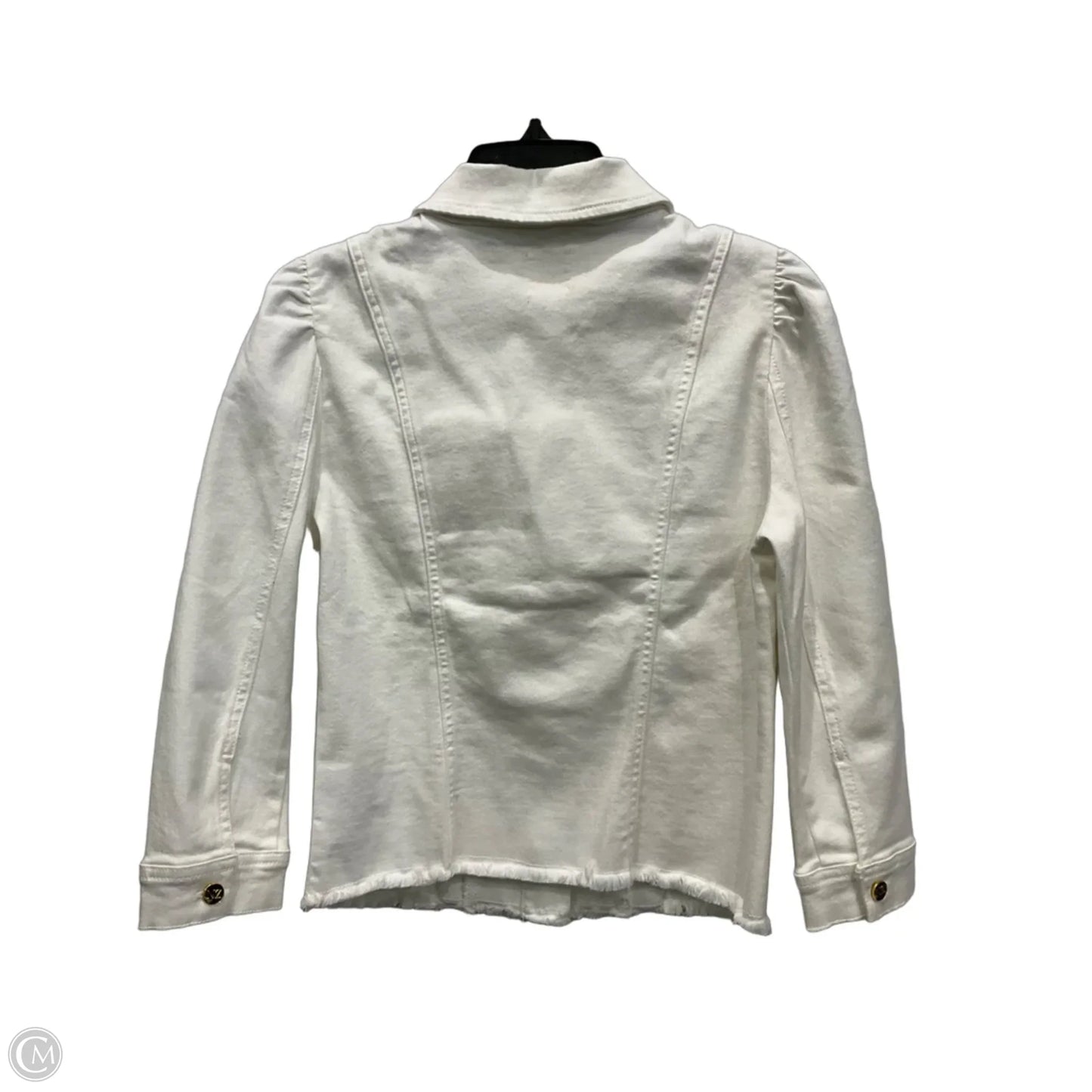 Jacket Denim By Nic + Zoe In White Denim, Size: S