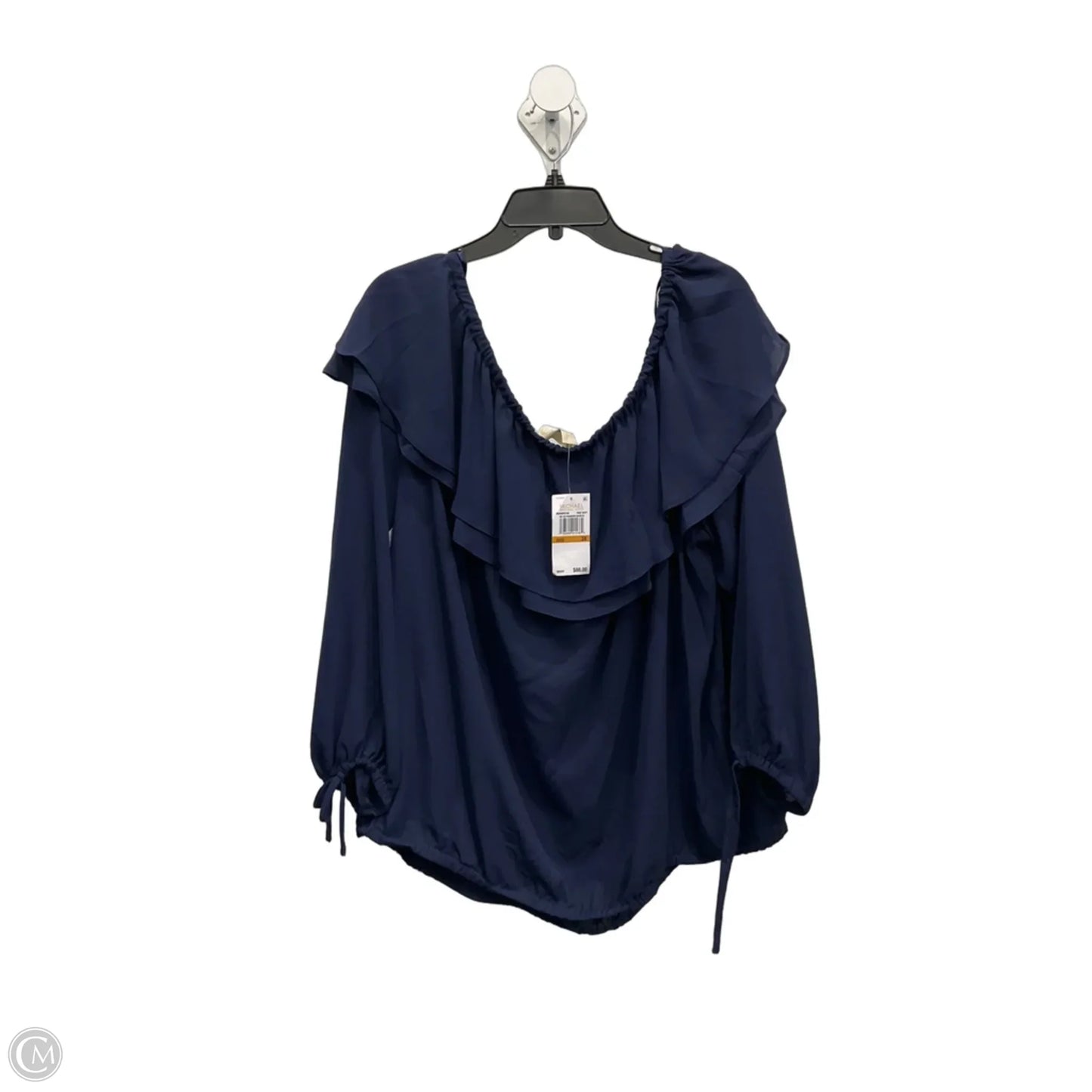 Top Long Sleeve By Michael By Michael Kors In Blue, Size: 3x