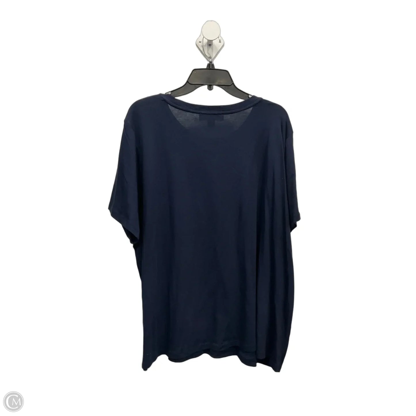 Top Short Sleeve By Michael By Michael Kors In Blue, Size: 3x