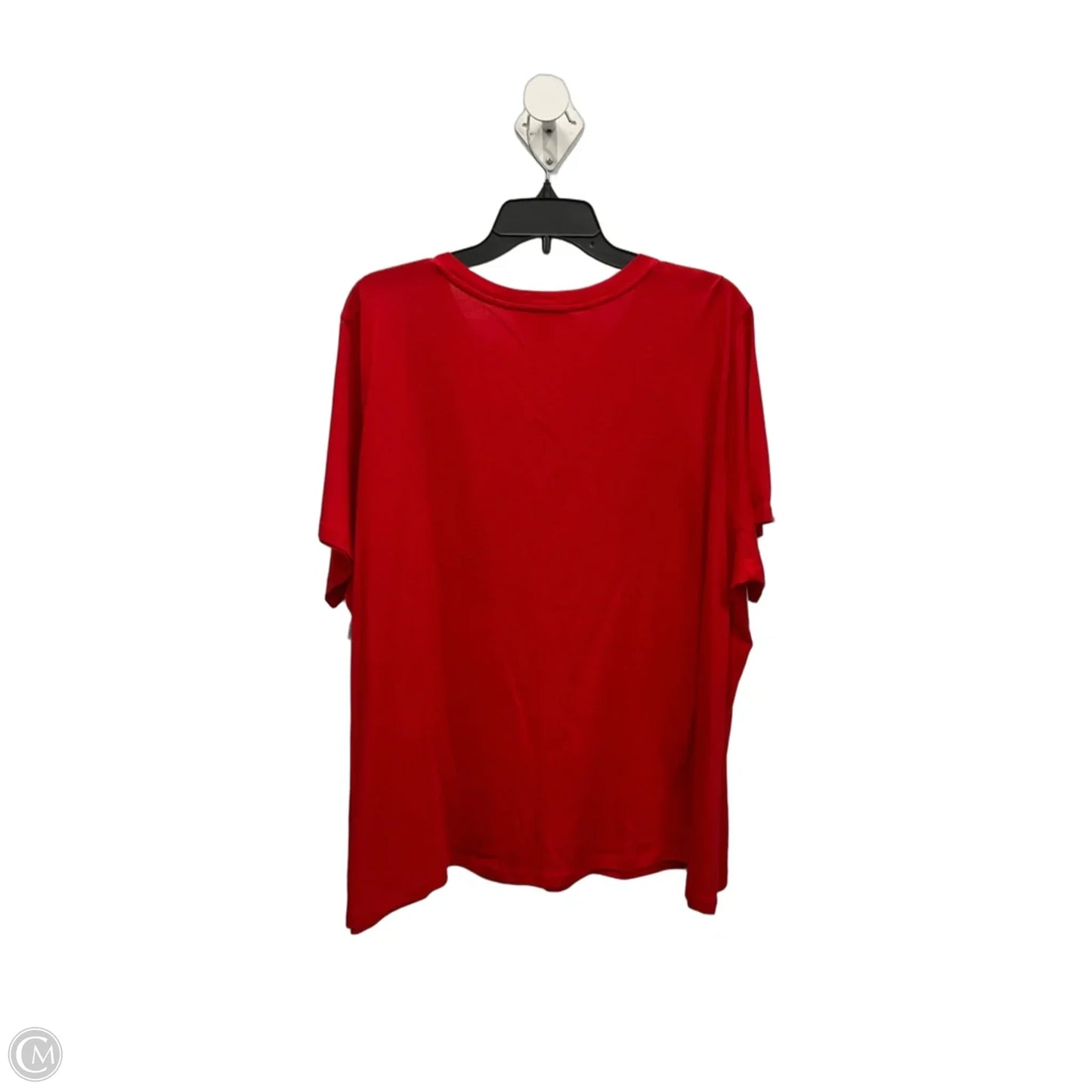 Top Short Sleeve By Michael By Michael Kors In Red, Size: 3x