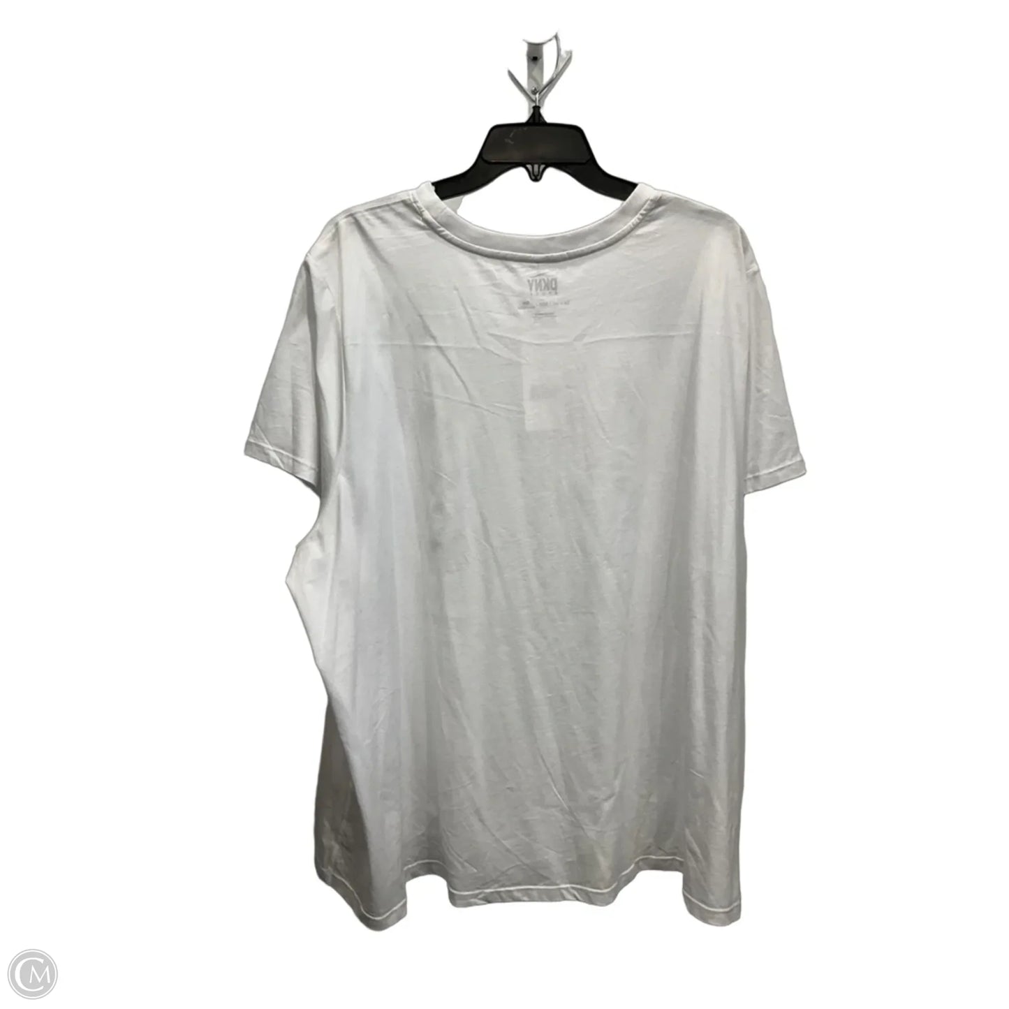 Athletic Top Short Sleeve By Dkny In White, Size: 3x