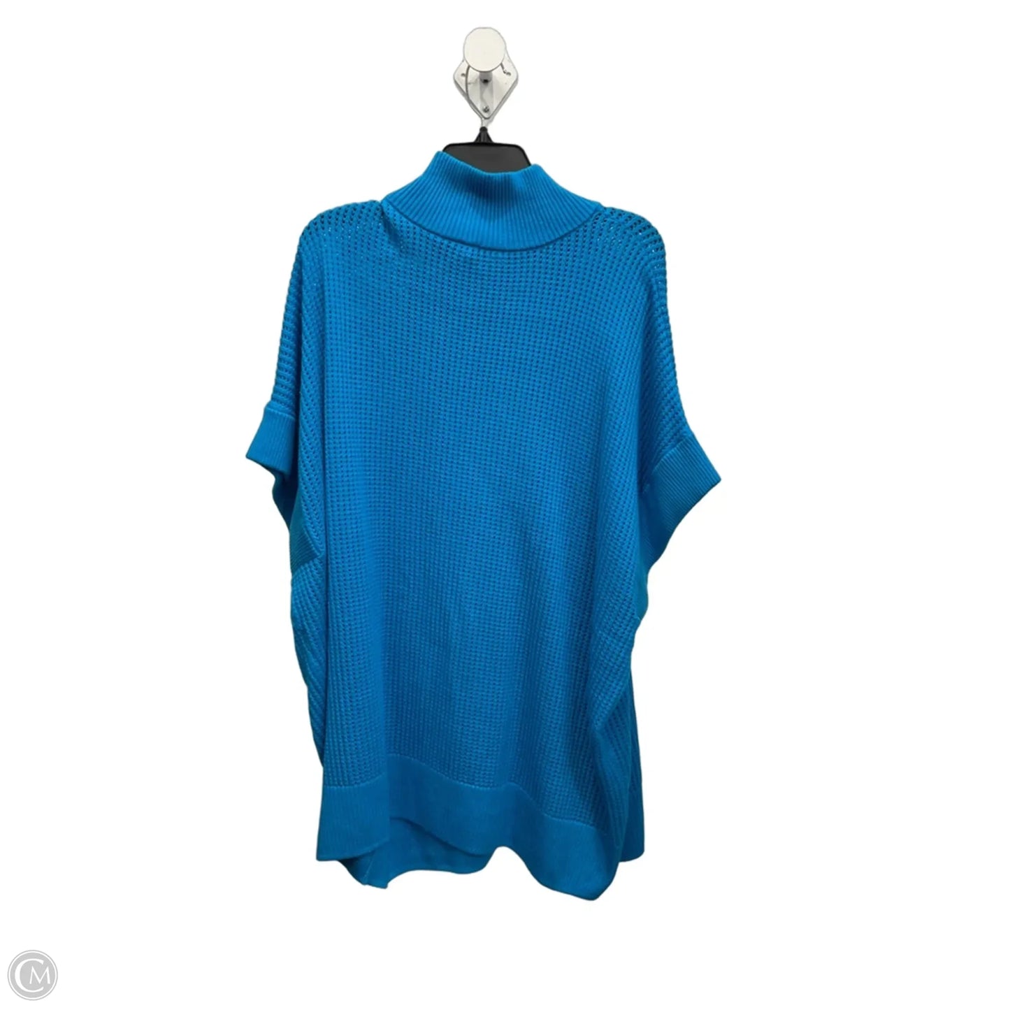 Athletic Top Short Sleeve By Livi Active In Blue, Size: 4x