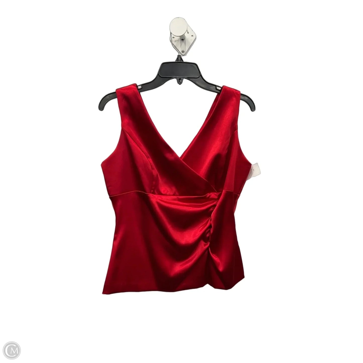 Top Sleeveless Designer By Xscape In Red, Size: Xl