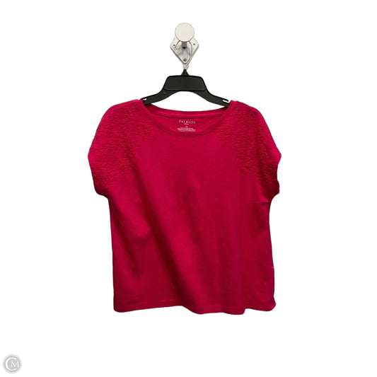 Top Short Sleeve By Talbots In Pink, Size: Mp