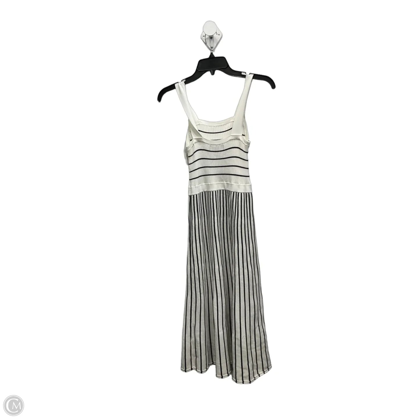 Dress Casual Midi By Banana Republic In Black & White, Size: Xs