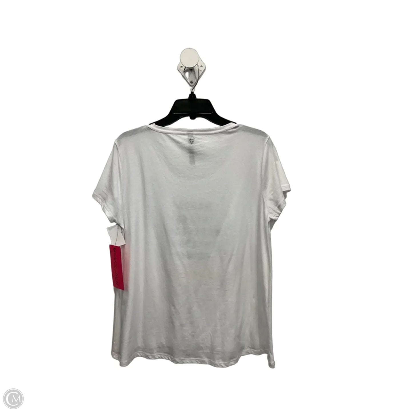 Top Short Sleeve Basic By Betsey Johnson In White, Size: M
