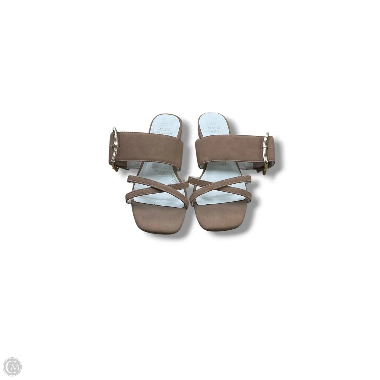 Sandals Flats By Oasis Society In Tan, Size: 6.5